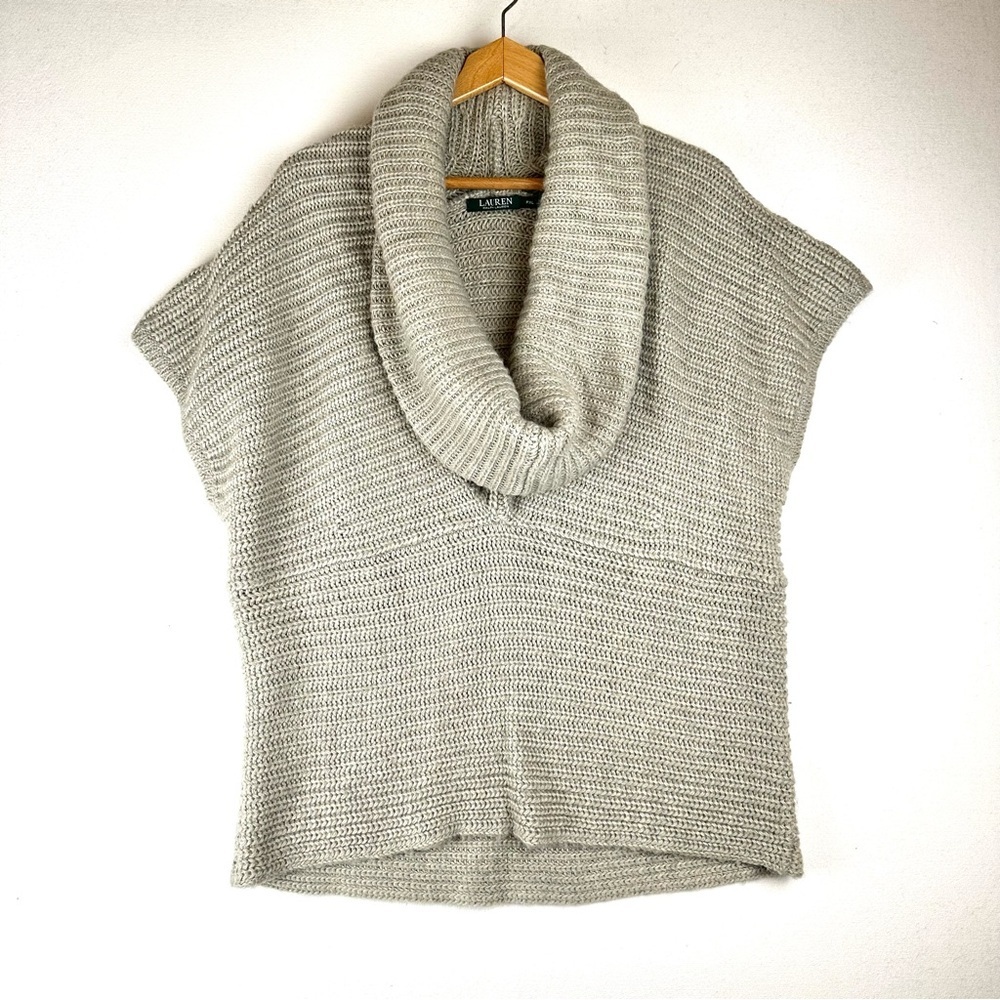 Lauren Ralph Lauren Cowl Neck Draped Collar Sweater